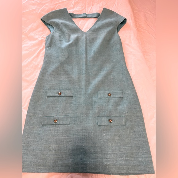Leona Turquoise Dress Size 6 - Picture 1 of 5